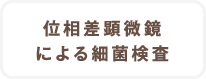 位相差顕微鏡による細菌検査