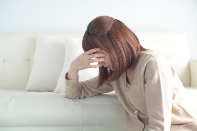 ストレスが溜まっている女性
