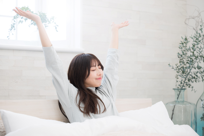 睡眠時無呼吸症候群を治療し快適に睡眠がとれるようになった女性