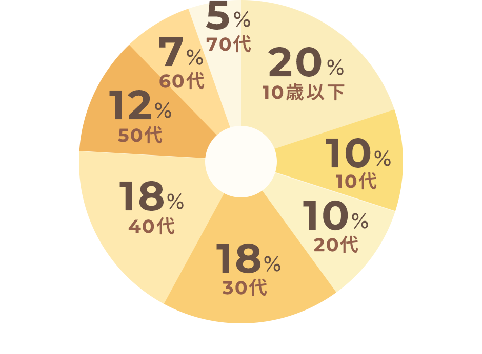 年齢層円グラフ